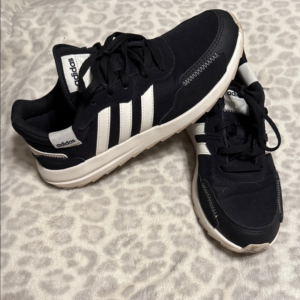 Adidas Classic Black and White Trainers